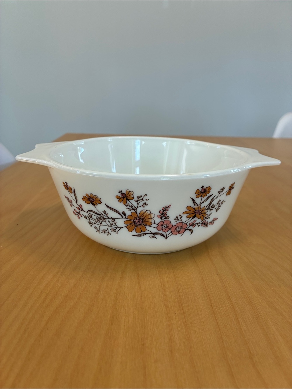 Vintage Pyrex England Country Autumn Casserole Dish 1 Pint Size 103